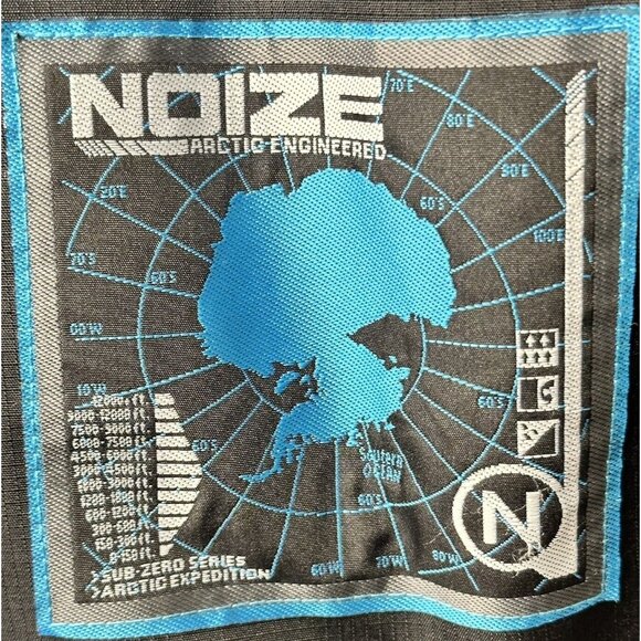Noize Mens Winter Jacket Sub Zero Series Ski Snowboard Lined Insulated Black XL - Picture 15 of 16